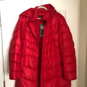 NWT Lands End down knee length coat